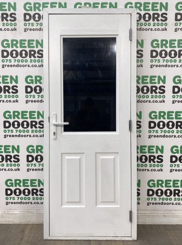 Composite back door white - composite,
