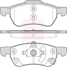 Brake Pads Set fits MG MG ZS 1.5 Front 2017 on 15S4C 10088104 10343249 10197211