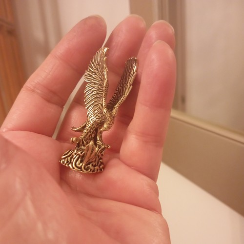 Antique brass copper eagle - antique, brass/copper