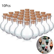 10 x Small Glass Vials With