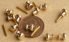 12 Brass Door Knobs (6 Pairs)