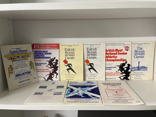 Scottish athletics programmes - scottish,
