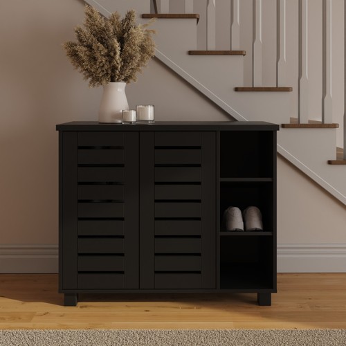 Bodie black shoe cabinet - shoe,