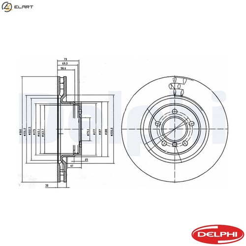Brake disc bg9009c for - 2x,