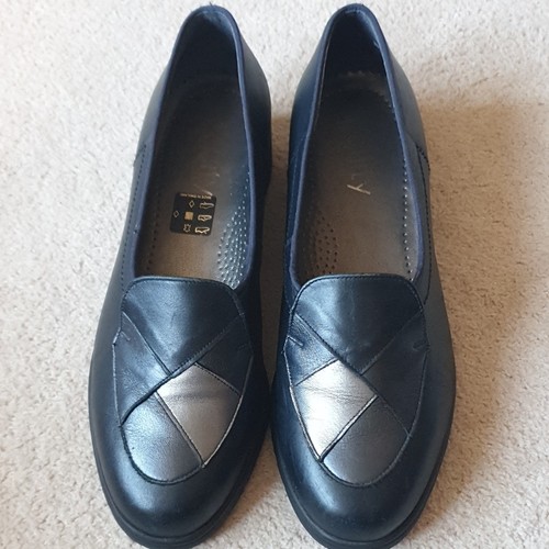 Equity leather shoes - equity, navy