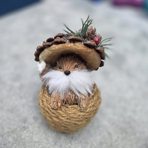 Brown hedgehog figurine - hedgehog,