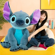 🎁Xmas Gift UK Lilo&Stitch Plush Stuffed Doll Large Stuffed Sleeping Pillow Toys