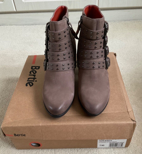 Bertie taupe nubuck - , leather