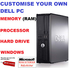 FAST DELL OPTIPLEX COMPUTER TOWER DESKTOP PC CUSTOMISE RAM HDD PROCESSOR WINDOWS