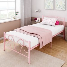 NEW Strong Single Double Bed 3ft 4ft 4ft6 Metal Bed Frame Bedroom Furniture