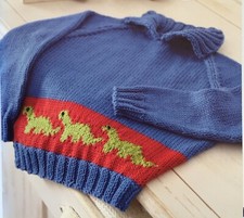 Knitting pattern for Dinosaur