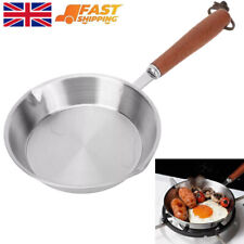 Small Stainless Steel Non Stick Frying Pan Meat Egg Cooking Grill Cookware 16cm