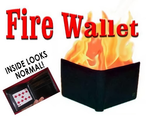 Fire wallet magic - magic, trick~real