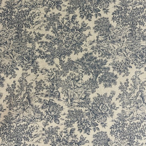 Vintage toile blue - toile, fabric