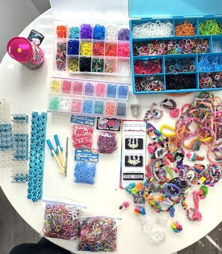 Huge rainbow loom lot cases - rainbow,