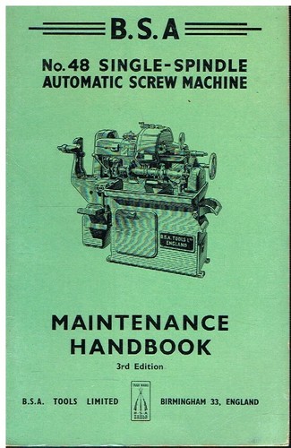 Bsa single spindle auto - bsa,