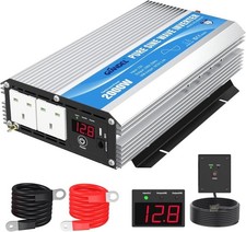 GIANDEL 2000W Pure Sine Wave Power Inverter – 12V to 240V, Remote | 53% Off