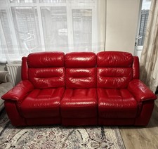 RED 5 Seater Reclining Sofa