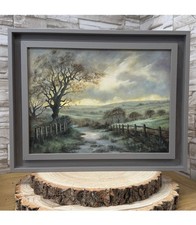 'Road Less Travelled' Original oil medium sized painting framed & signed
