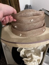 Jacques Vert Latte & Ivory Coloured Hat Bnwts In Original Box