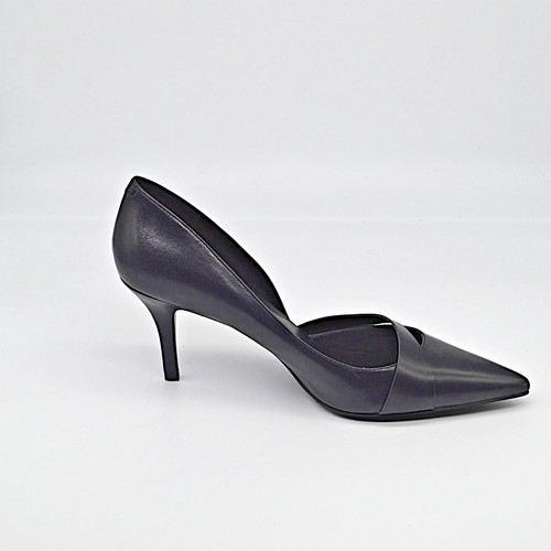 Nine west black leather - leather, heels