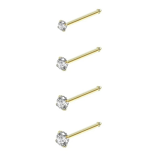 Pair nose stud pin - nose,