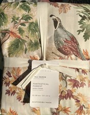 Pottery Barn Fantastical Forest REVERSIBLE Duvet Cover QUEEN SIZE NEW with Tags