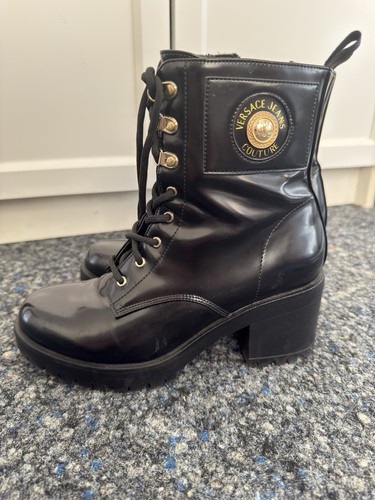 Versace boots black - versace,