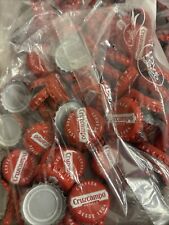 100x Cruzcampo Red Bottle Caps Crowns Lids Arts Crafts