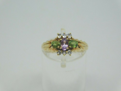 9ct gold multi gem - multi,