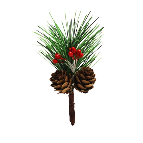 Christmas artificial pine cone - christmas,