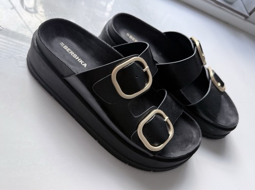 Bershka buckle detail flatform - buckle,