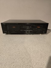 Denon DRW-650 Stereo Cassette Tape Deck - Double/Twin Player Recorder (Black)