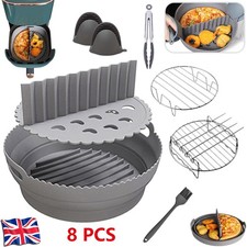 8x Silicone Air Fryer Liner