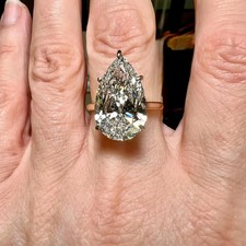 Gift For Sister Ring 9.CT Pear
