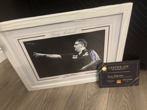 Signed framed print gary - signed,