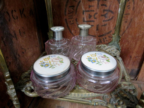 Dressing table set glass - dressing,