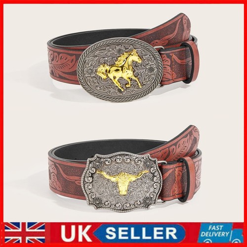 Leather belt with gold - leather,