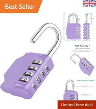 Durable Weatherproof Combination Padlock – 4-Digit Code, Perfect for Gym Lockers