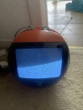 JVC Videosphere Space Helmet Orange Round TV 3240UK mid century 70's 60's Japan
