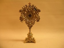 Antique brass reliquary