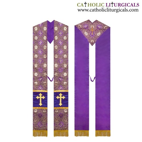 New metallic purple cut - new, v-cut