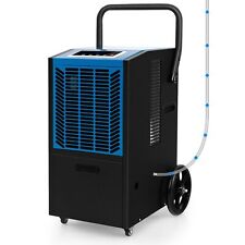 COSTWAY 66L Commercial Dehumidifier Industrial Crawl Space Dehumidifier w/Pump