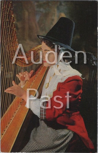 Woman playing harp - woman,