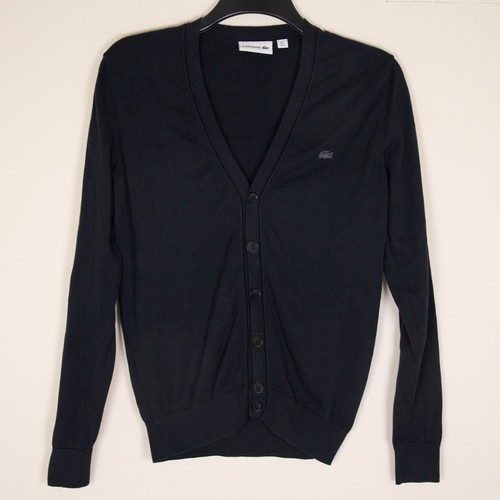 Lacoste men black neck - lacoste, v-neck