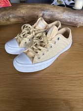 Converse All⭐️Star Size 5.5-6 Pale Yellow Shoes