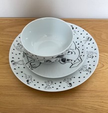 Disney 101 Dalmatians Ceramic Tableware Set of 3 Dishwasher Microwave Safe