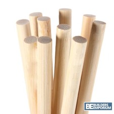 Dowel 30cm Rich Pine Wood 6,9,12,15,21,25,35 & 43mm Diameter Trade & Craft