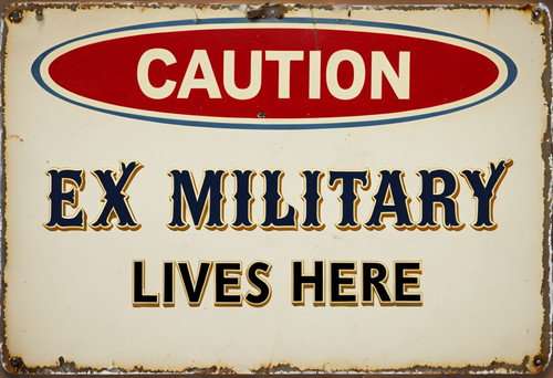 Caution military lives - caution,