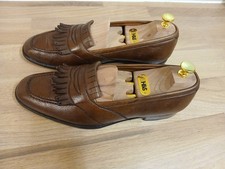 Mens Edward Green Fringed Apron Loafers 9.5